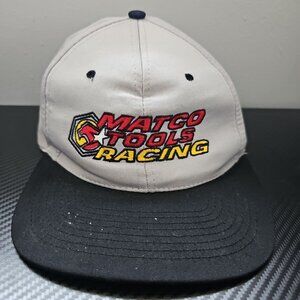 Nissun Cap MATCO Tools Racing Gray and Black Adjustable Flatbill Snapback Cap/Ha